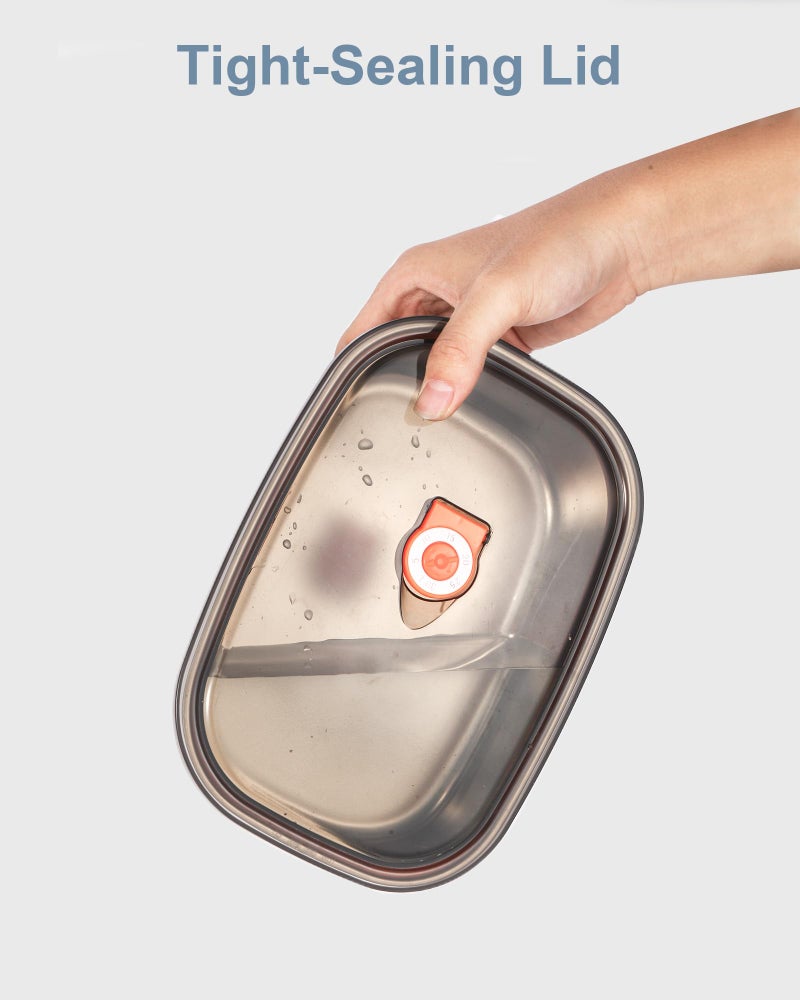 NestDin 1.5L Electric Lunch Box Inner Container with Lid, Compatible 1.5L, Removable Replacement Food Container, 304 Stainless Steel Tray, Dishwasher Safe - Image 3