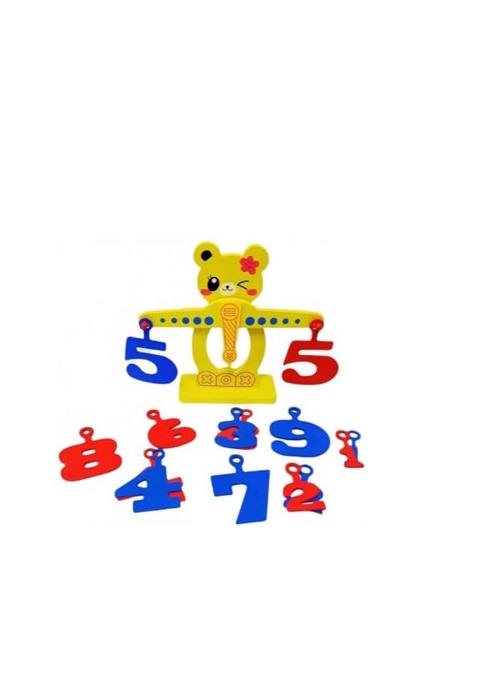 Safwa Toys Children's toy, W11-3 teddy bear-shaped number scale toy from Al Safwa Toys - Image 1