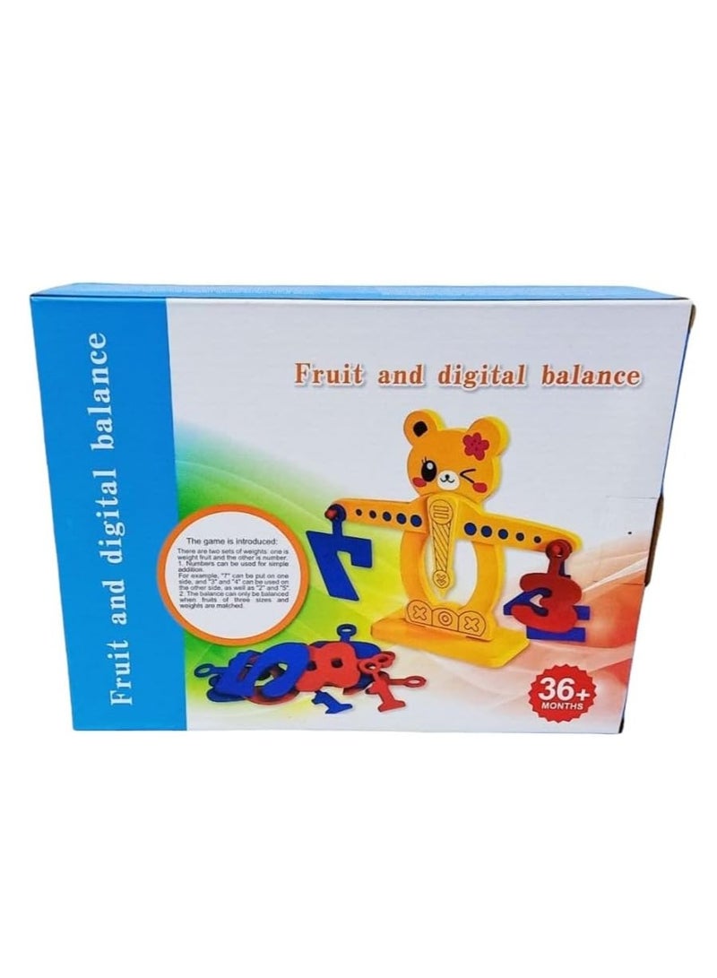 Safwa Toys Children's toy, W11-3 teddy bear-shaped number scale toy from Al Safwa Toys - Image 2
