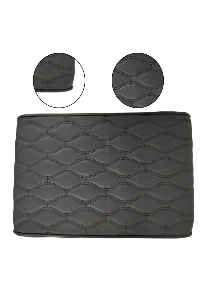 Car Armrest Cushion Pad 32x21cm – Memory Foam Center Console Cover, PU Leather, Waterproof, Anti-Slip Strap, Comfortable Support for All Cars & SUVs - Image 3