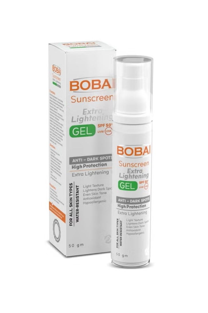 بوباي صن سكرين هيدروجيل +50 اكسترا لايتننج 50مل