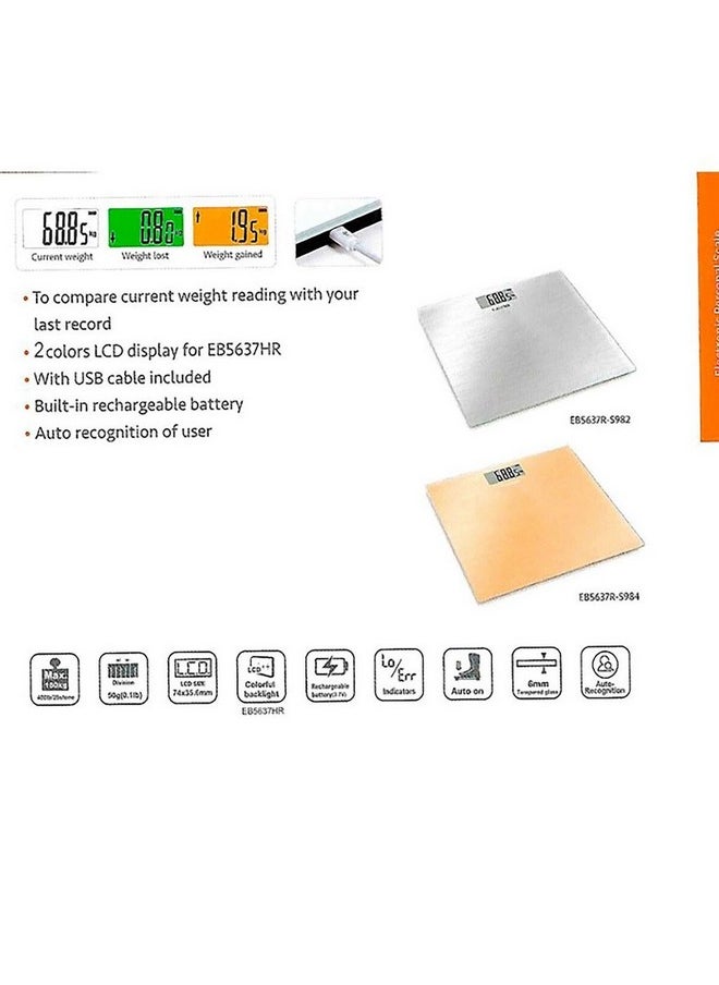 CAMRY Rechargeable Digital Scale Gold 180kg EB5637R-S984  - Image 2