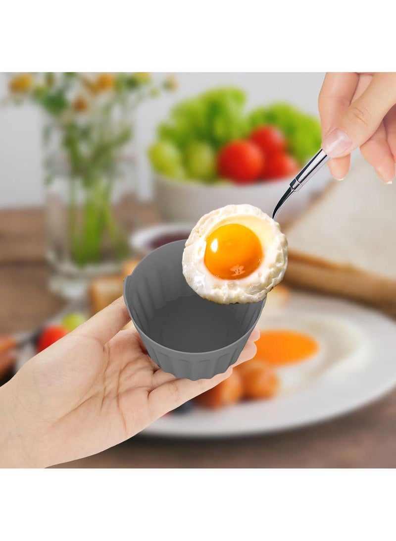 Air fryer baking cup silicone baking plate cupcake mold egg tart mold 9pcs - Image 2
