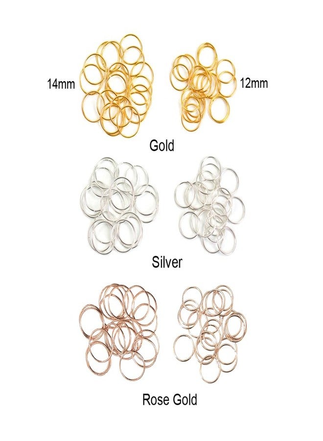 yantaisiyu 120 Pcs Hair Rings Braid Rings Hair Clips Hair Loop Clips for Women DIY Hair Accessories Dreadlock (3 Colors - Image 3