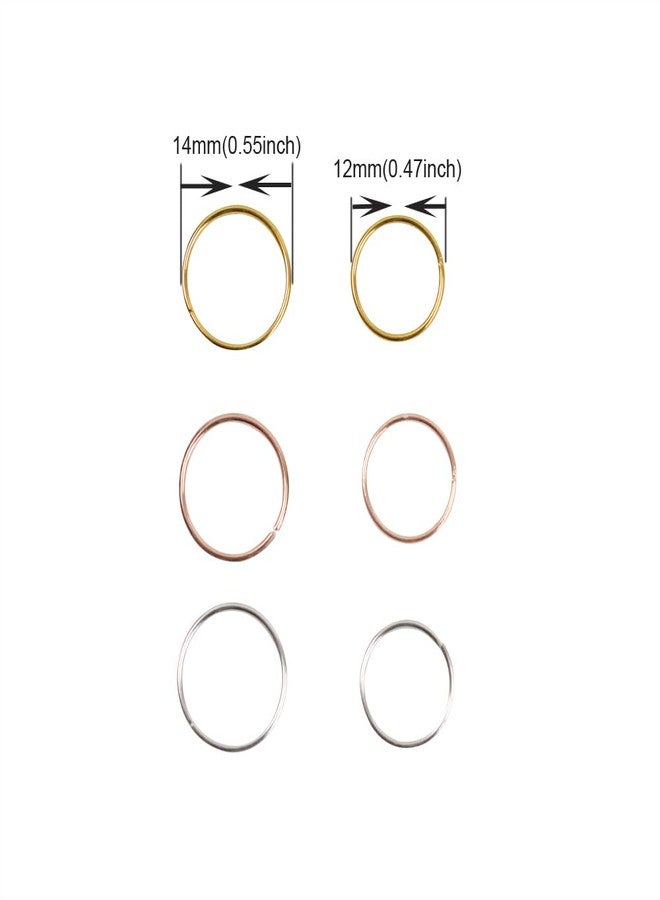 yantaisiyu 120 Pcs Hair Rings Braid Rings Hair Clips Hair Loop Clips for Women DIY Hair Accessories Dreadlock (3 Colors - Image 2