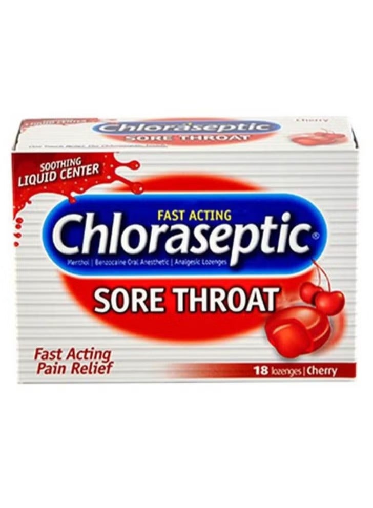 CHLORASEPTIC Sore throat Lozenges Cherry - Image 1