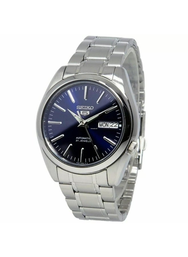 Seiko ساعة يد أوتوماتيكية للرجال SNKL43K1، 38 مم قرص أزرق، علبة وسوار من الفولاذ المقاوم للصدأ، 30 م مقاومة للماء - Image 5