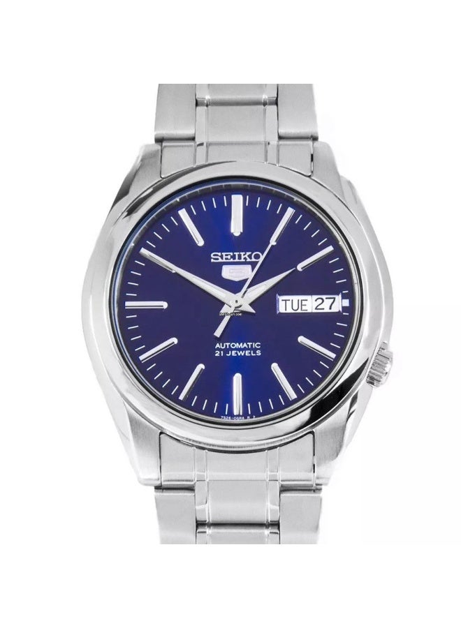 Seiko ساعة يد أوتوماتيكية للرجال SNKL43K1، 38 مم قرص أزرق، علبة وسوار من الفولاذ المقاوم للصدأ، 30 م مقاومة للماء - Image 4