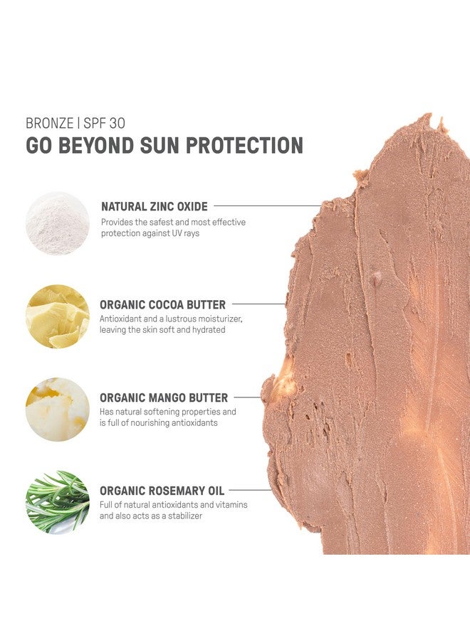 raw elements Raw Element Ultramoisturizing Face Tint Sunscreen Spf 30+ Non Toxic Mineral Face Cream Non Nano Zinc Oxide Reef Friendly Safe For All Ages 0.5 Oz Bronze Pack Of 1 - Image 5