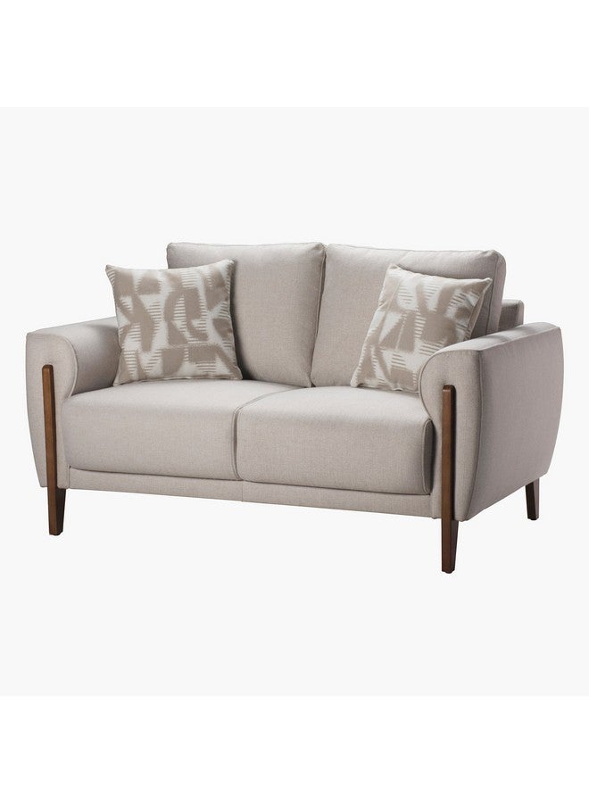 Home Box Paso 2-Seater Fabric Sofa with 2 Cushions 89 x 89 x 156 cm - Image 3