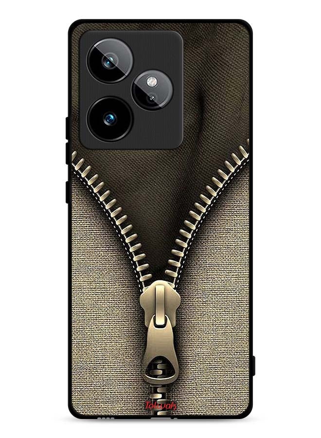 Tolwak Realme GT 7T 5G Protective Case Cover Zip Pattern