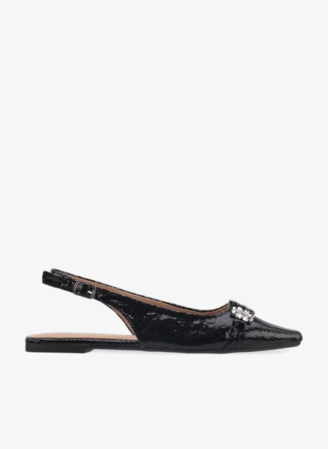 Flora Bella By Shoexpress Flora Bella Women Embellished Pointed Toe Slingback Flats
