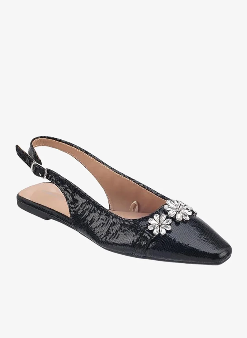 Flora Bella By Shoexpress Flora Bella Women Embellished Pointed Toe Slingback Flats