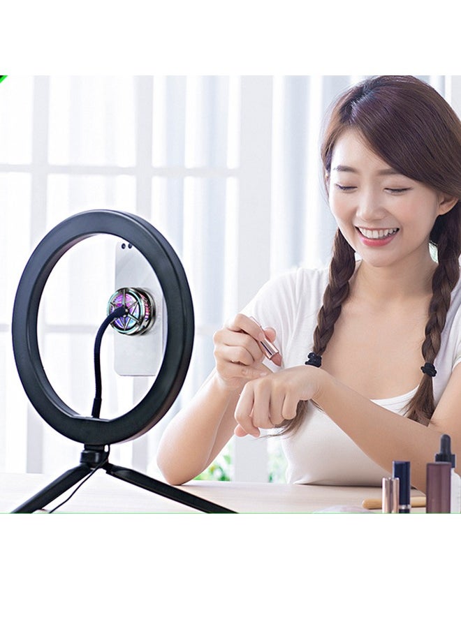 Magnetic Phone Cooling Fan with RGB Lighting Back Clip Dual Purpose Mobile Phone Cooling Fan TEC Rapid Cooling Phone Cooler Low Noise for Gaming Mobile Phone Radiator Mobile Cooler Semiconductor