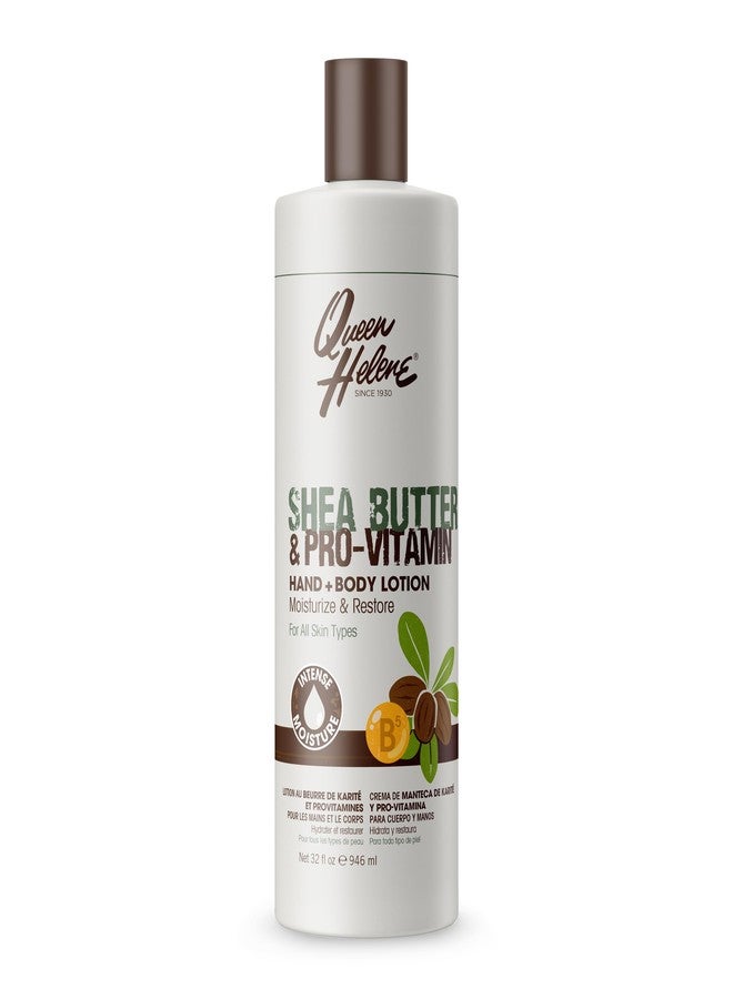 Queen Helene Shea Butter + Pro Vitamin Hand and Body Lotion 32 oz Moisturizing and Restoring Formula for All Skin Types - Image 1