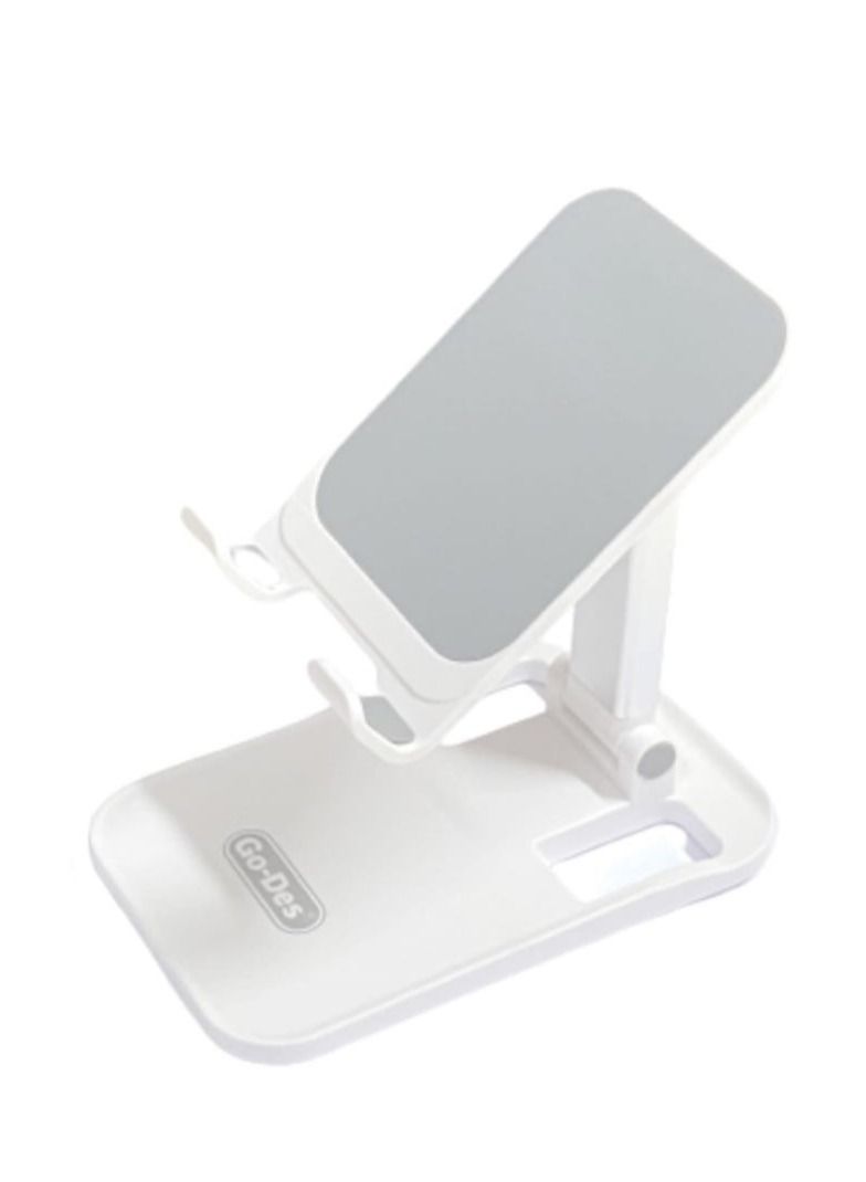 Go-Des GD-HD707 Desktop Lazy Bracket  Phone Holder White - Image 1