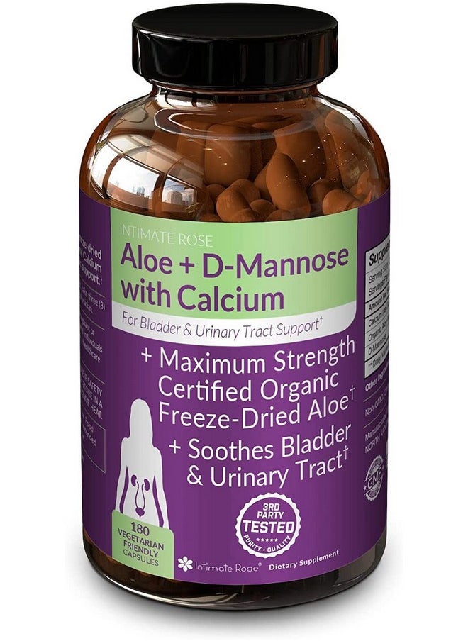Intimate Rose - Aloe Vera Capsules Ic Supplements 200X Concentrate Pure Aloe Vera + Dmannose + Calcium Easy To Swallow Aloe Vera Pills - Image 1