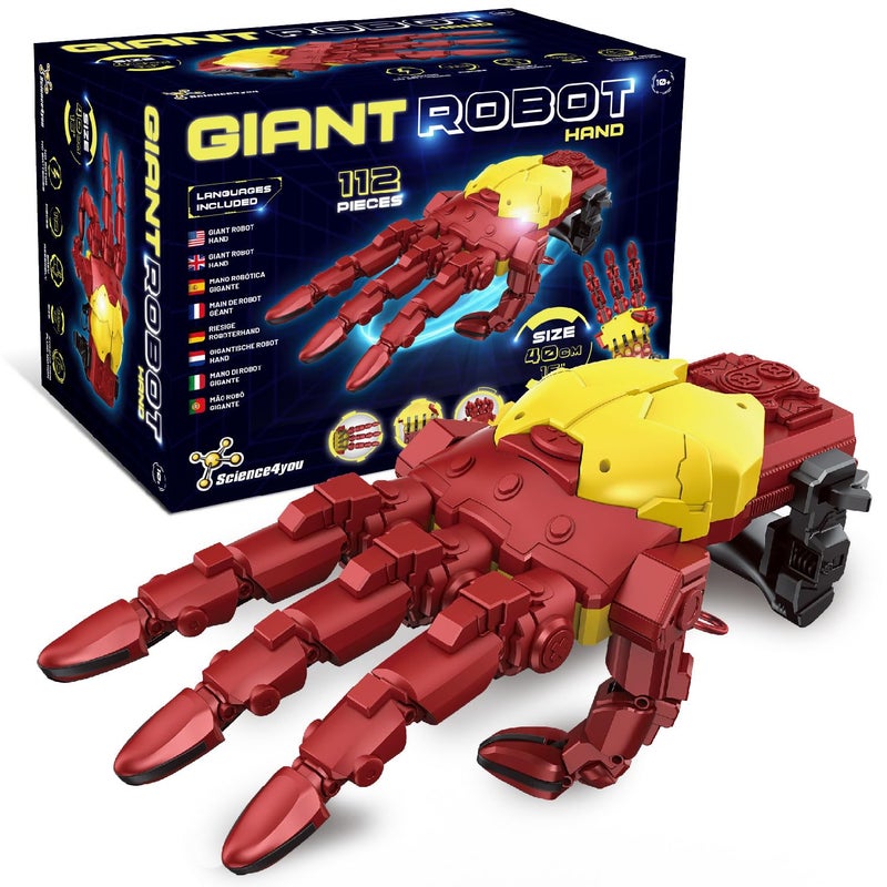 Science4you Hydraulic Cyborg Hand Kit â€“ Build Your own Giant Robotic Hand with 112 Pieces, STEM Toys, Iron Kid Toys The Perfect Robot & Model Kits Gift for Boys & Girls Age 10 11 12 13 14+ - Image 1