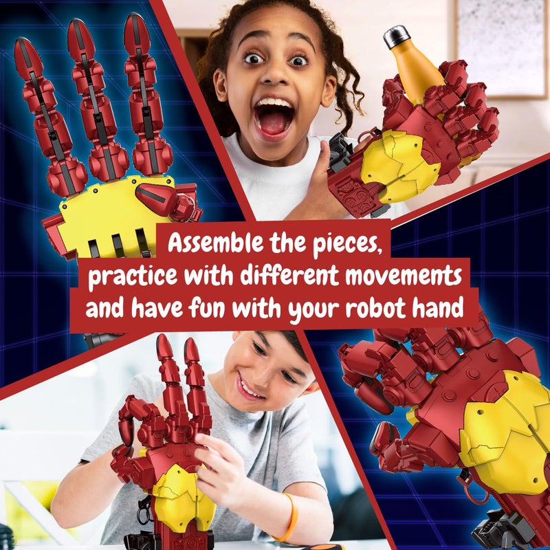 Science4you Hydraulic Cyborg Hand Kit â€“ Build Your own Giant Robotic Hand with 112 Pieces, STEM Toys, Iron Kid Toys The Perfect Robot & Model Kits Gift for Boys & Girls Age 10 11 12 13 14+ - Image 5