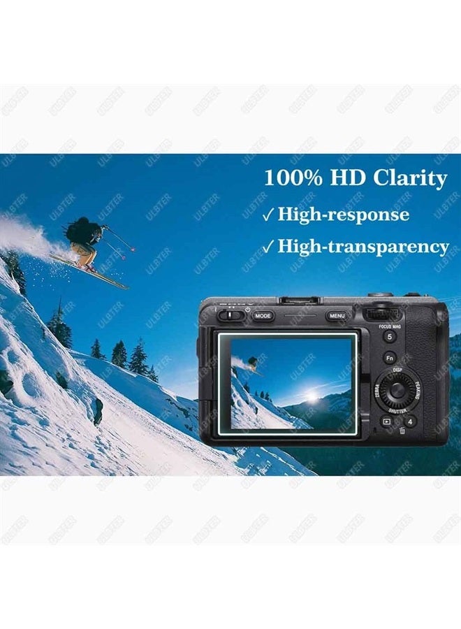 ULBTER حماية شاشة FX3 لكاميرا سوني ألفا FX3 وغطاء حذاء ساخن 0.3 مم صلابة 9H زجاج مقسى مضاد للخدش مضاد لبصمات الأصابع مضاد للفقاعات [3+2 عبوة] - Image 2