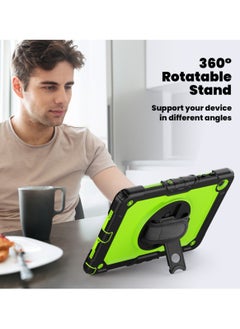 Abania For Samsung Galaxy Tab A9 Plus Case,Shockproof Samsung Tab A9 Plus Cover with Rotating Hand Strap Stand for Samsung Galaxy Tab A9 Plus,Green  - Image 4
