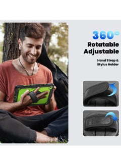 Abania For Samsung Galaxy Tab A9 Plus Case,Shockproof Samsung Tab A9 Plus Cover with Rotating Hand Strap Stand for Samsung Galaxy Tab A9 Plus,Green  - Image 5