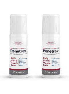 penetrex Penetrex Joint & Muscle Therapy - Soothing Gel for Back, Neck, Hands, Feet - Premium Whole Body Rub with Arnica, Vitamin B6 & MSM - 3oz Roll On Gel (2-Pack) 