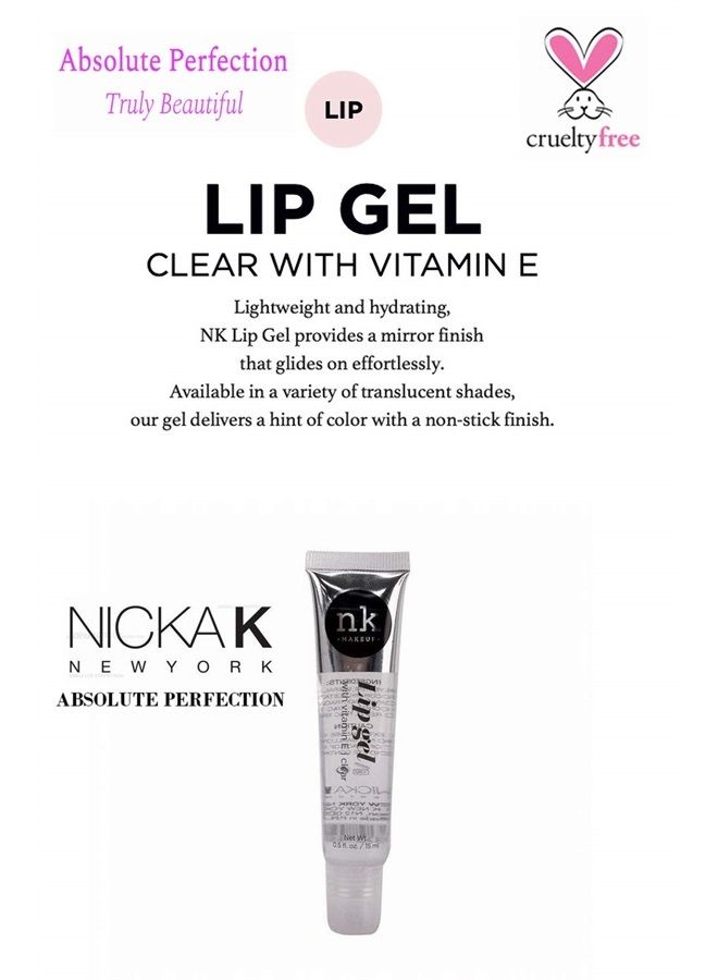 Nicka K New York 5 Flavors NK Hydrating Lip Gel Rosehip Argan Oil Mint Aloe Clear Moisturizing Clear Gloss - Image 4