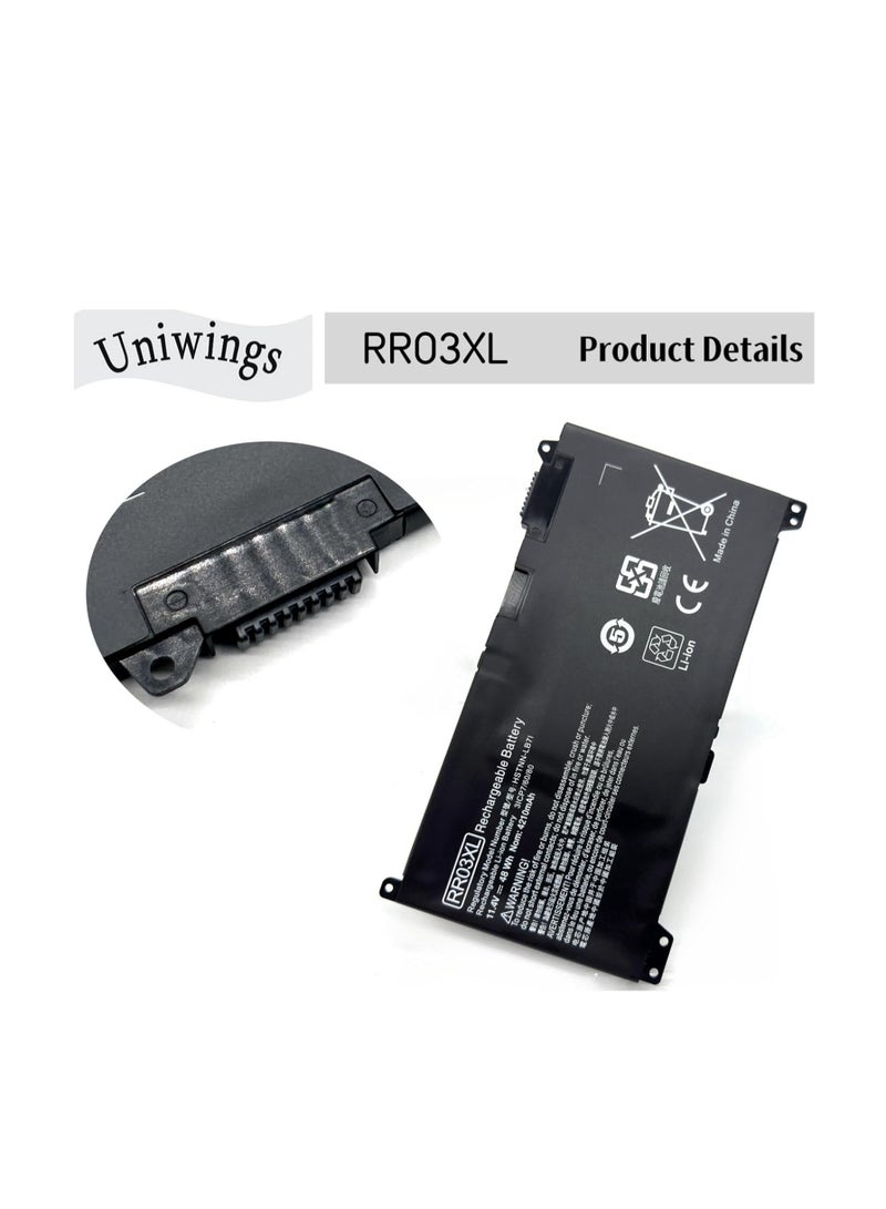 Terabyte RR03XL Replacement Laptop Battery Compatible with HP ProBook 430 440 450 455 470 G4 mt20 Series 851610-850 851477-421 851477-541 HSTNN-PB6W HSTNN-UB7C HSTNN-LB7I HSTNN-Q06C - Image 3