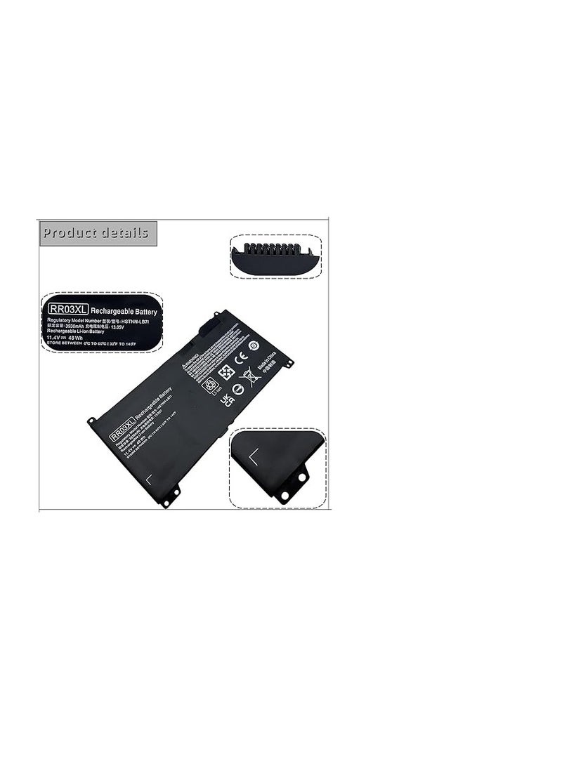 Terabyte RR03XL Replacement Laptop Battery Compatible with HP ProBook 430 440 450 455 470 G4 mt20 Series 851610-850 851477-421 851477-541 HSTNN-PB6W HSTNN-UB7C HSTNN-LB7I HSTNN-Q06C - Image 5