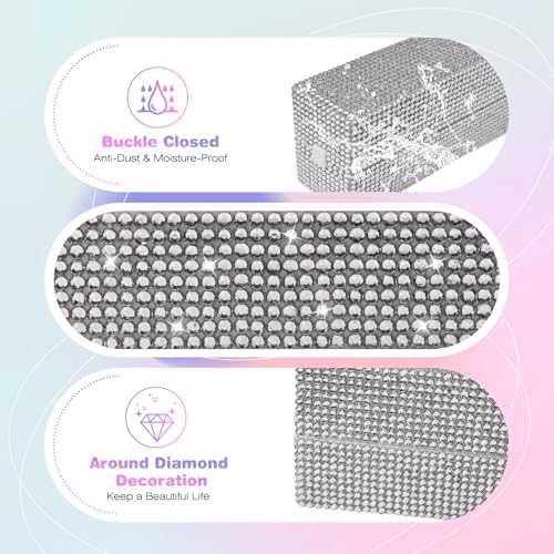 Depvko Nail Drill Bits Holder Box: 30 Holes Rhinestone Drill bit Holder Nail tech for Nail Drill bits Storage Dustproof Stand Displayer Organizer Case for Manicure Tools(Drill bits not Included) (Silver) - Image 5