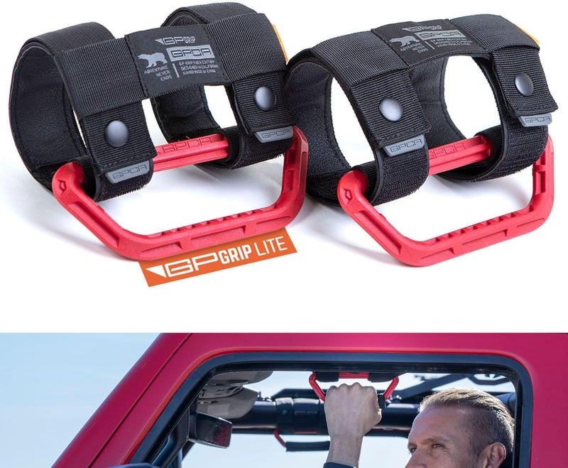 GPCA GP Grip Universal Grab Handle - Firecracker Red, 2 Pack - Image 2