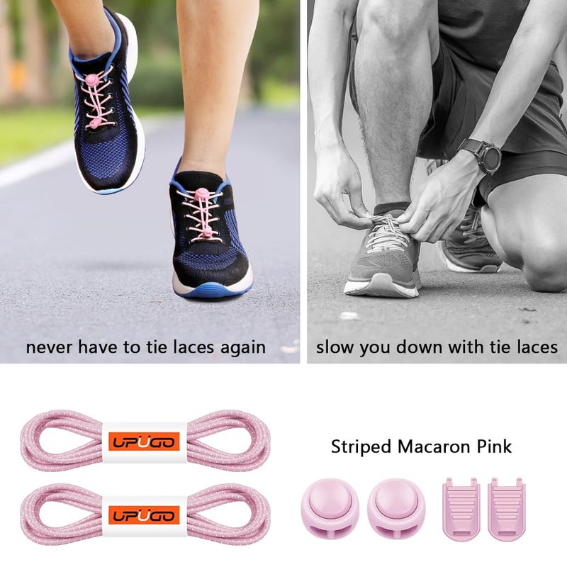 UpUGo Elastic Shoe Laces, No Tie Shoe Laces Tieless for Kids, Adults, Elderly, One Size Fit All - Image 2