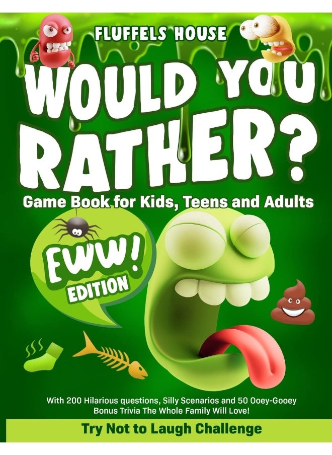 Would You Rather Game Book for Kids, Teens, and Ad: Try Not To Laugh Challenge with 200 Hilarious Ques  - Image 1