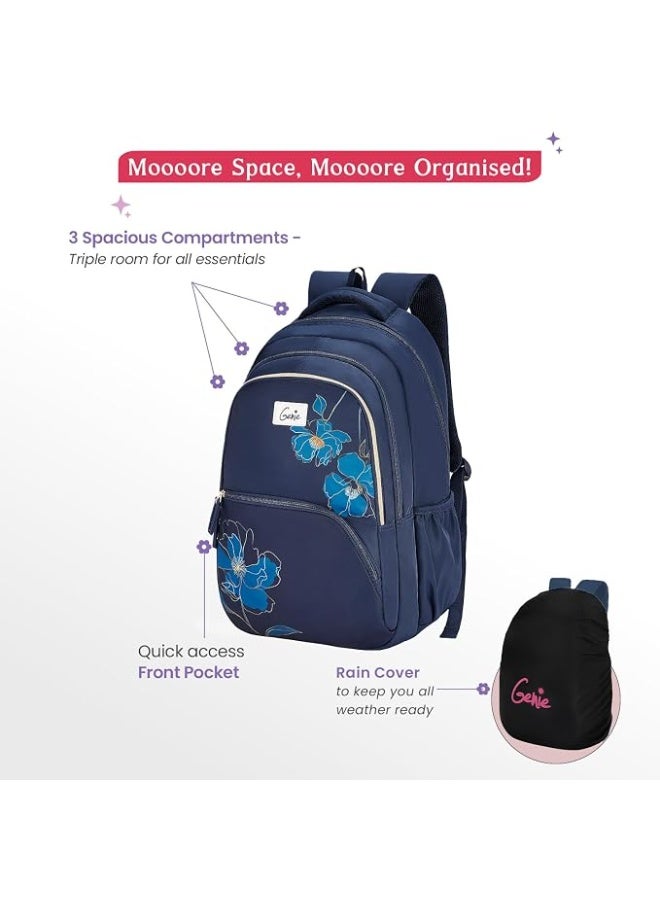 Genie Laptop Backpack for Women & Girls (36L) | Stylish Office, College & Travel Laptop Backpack | Multi-Compartment, Padded Laptop Sleeve, Water Resistant - Image 3
