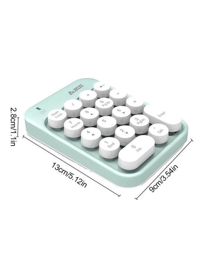 Ajazz AK18 2.4G Mini Wireless Numeric Keypad Green - Image 5