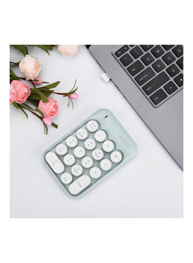 Ajazz AK18 2.4G Mini Wireless Numeric Keypad Green - Image 4