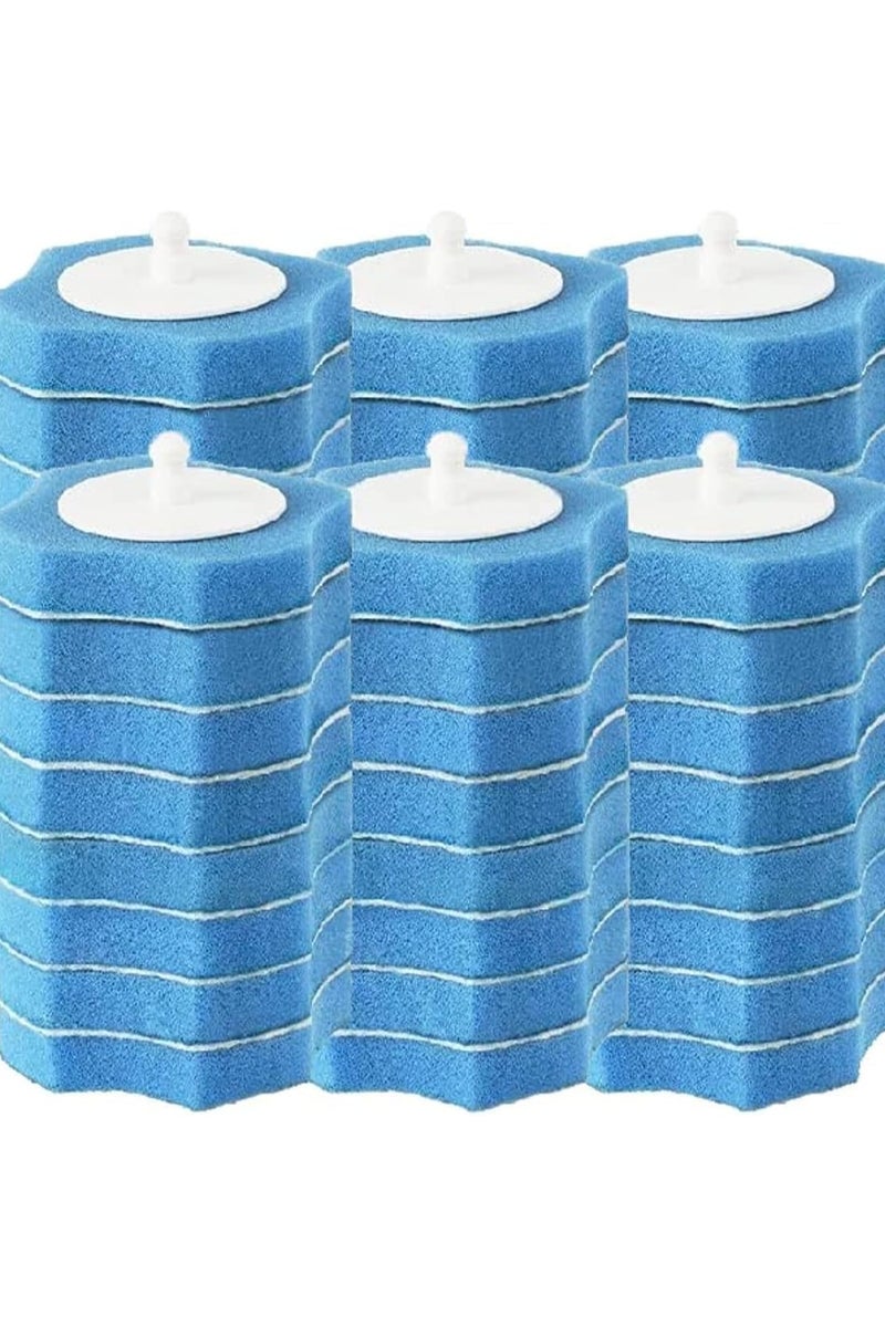 MOMENT 30pc Refills Disposable Toilet mats Brush Cleaning System, Toilet Cleaning Brush, 30 Replacement Brush Heads, No Handle or Base，Toliet Wand Refills,Toilet Bowl Clean Refill Pads,Toilet Scrubber - Image 1