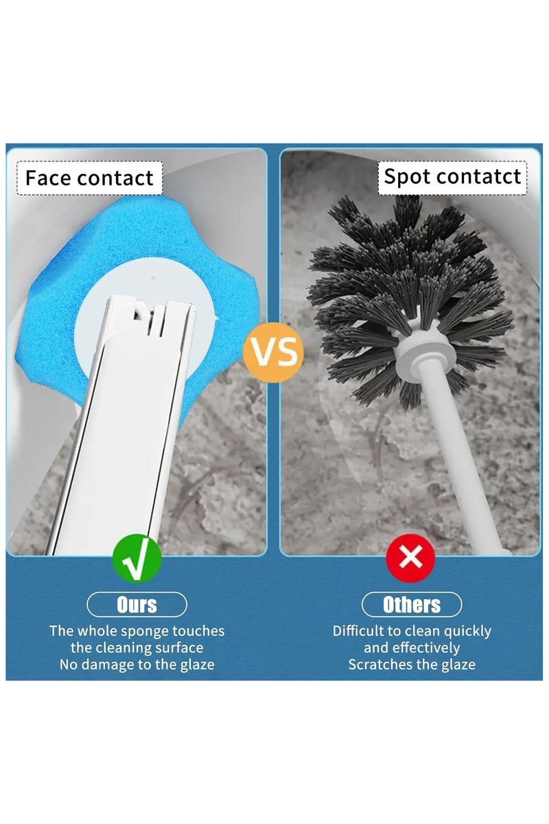 MOMENT 30pc Refills Disposable Toilet mats Brush Cleaning System, Toilet Cleaning Brush, 30 Replacement Brush Heads, No Handle or Base，Toliet Wand Refills,Toilet Bowl Clean Refill Pads,Toilet Scrubber - Image 4