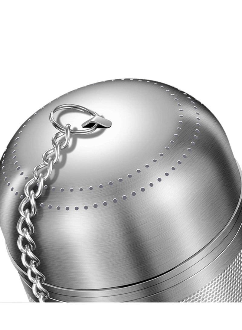 SOLARAE Stainless Steel Tea and Spice Infuser Set - 2 PCS Extra Fine Mesh Herbal Ball with Chain for Cooking Soups and Brewing Tea, Perfect for Flavoring and Infusing Herbs and Spices. - Image 3