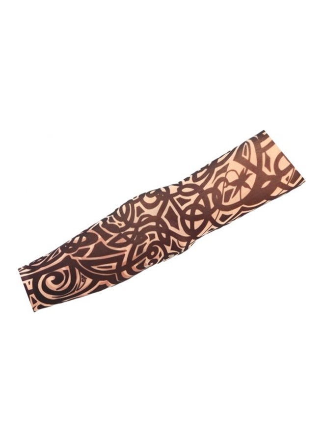 NIBEMINENT Tattoo Sleeves Temporary Used Any Time Item No 1125 - 6 Beige/Brown - Image 1