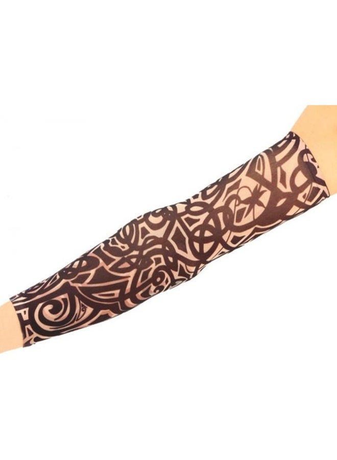 NIBEMINENT Tattoo Sleeves Temporary Used Any Time Item No 1125 - 6 Beige/Brown - Image 2