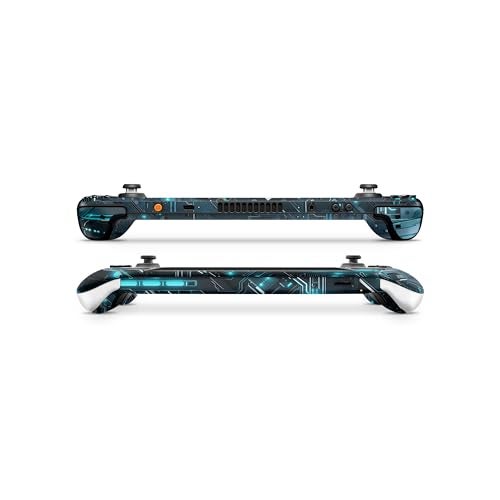 TACKY DESIGN Cyber Circuit Skin Compatible with Steam Deck Skin LCD and Compatible with Steam Deck OLED Skin, Tech Skin Premium 3M Vinyl Decal, Cute Full Wrap Blue Cover - Image 5