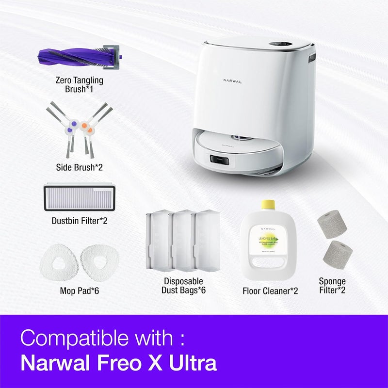 NARWAL Freo X Ultra Robot Vacuum and Mop Replacement Accessories Pack - Image 2