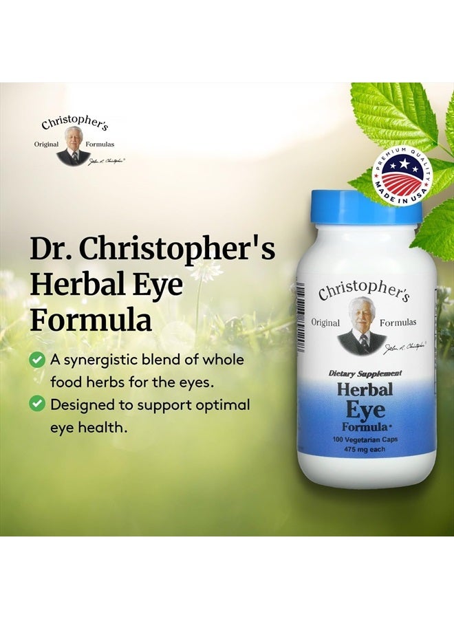 Christopher's Original Formulas Dr. Christopher's Herbal Eye Formula - Eye Vitamins for Sight Care - Natural Eye Support Supplement with Whole Food Herbs for Optimal Visual Acuity - Image 4
