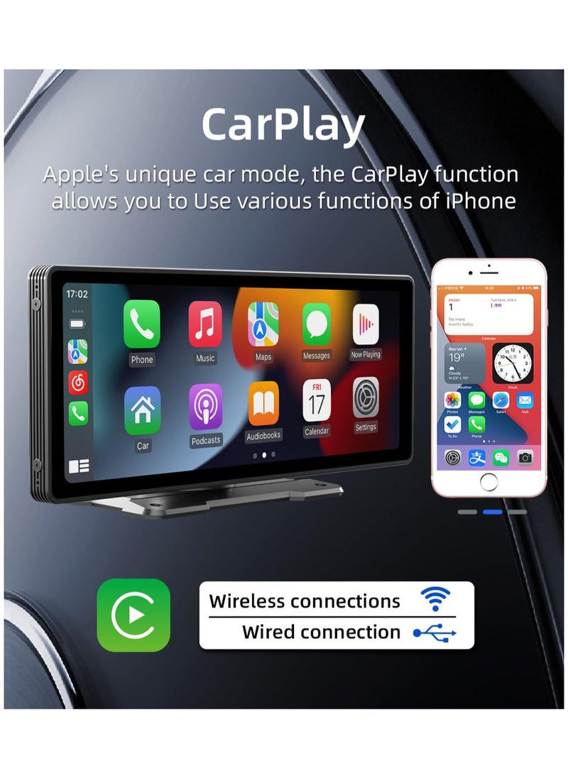 Generic - 10.26” touch screen Car Multimedia WIFI Video Player Wireless Carplay Screen for Apple Or Android - Image 1