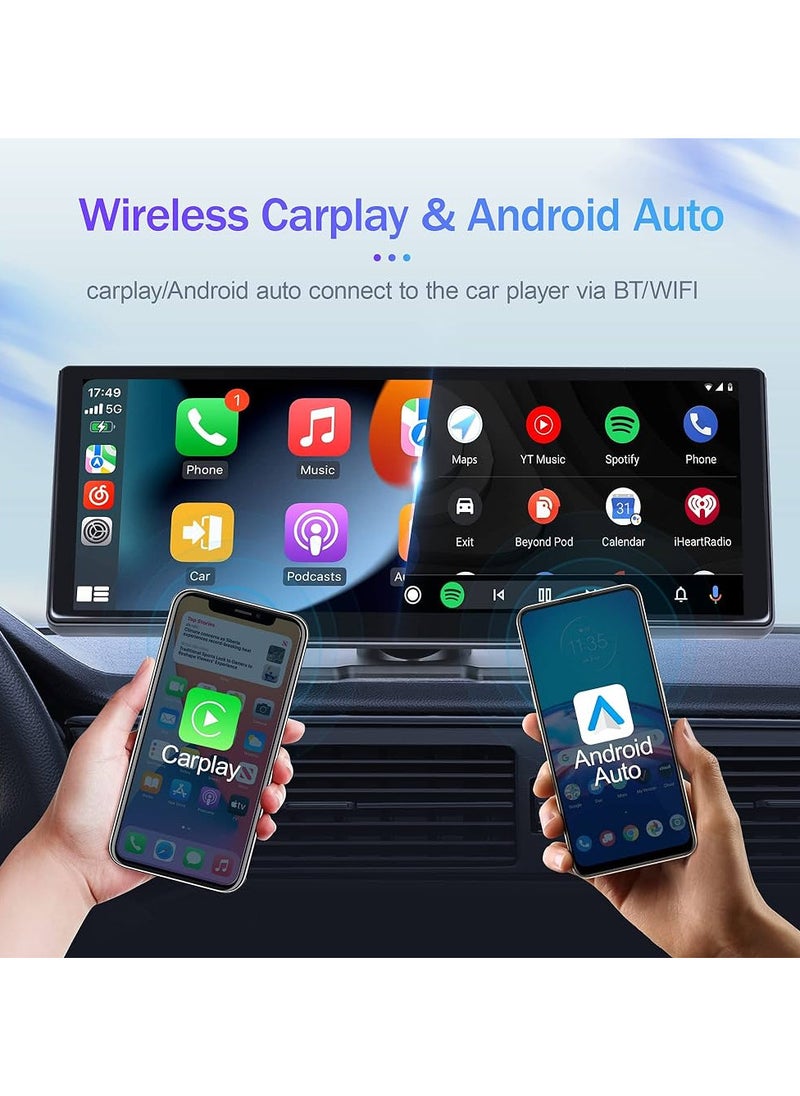 Generic - 10.26” touch screen Car Multimedia WIFI Video Player Wireless Carplay Screen for Apple Or Android - Image 1