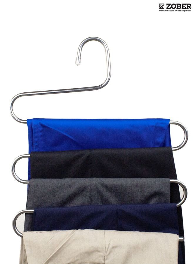 زوبير 5 Layer S Shaped Stainless Steel Hanger (1 Pack) - Image 2