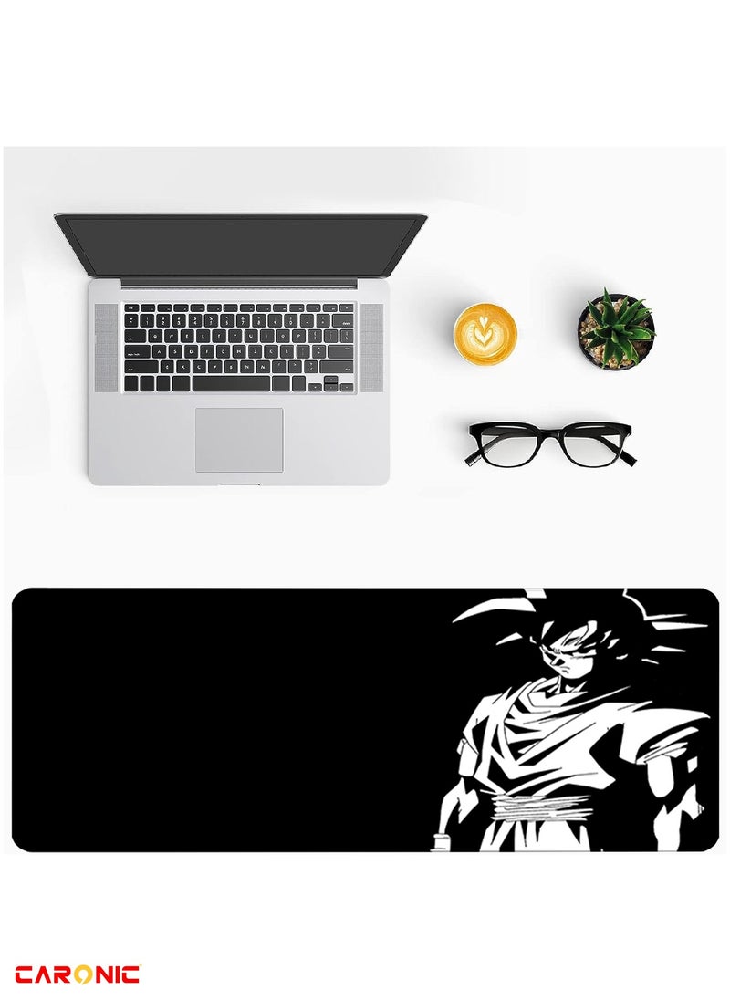 CARONIC - Large Gaming Mouse Pad with Superior Micro Weave Cloth Extended Desk Mousepad with Stitched Edges Non-Slip Base Water Resist Keyboard Pad For Gamer And Office Home DBZ 143 - Image 1