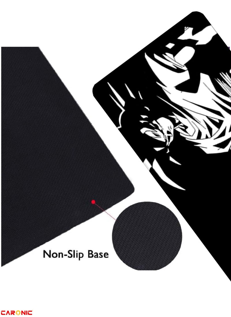 CARONIC - Large Gaming Mouse Pad with Superior Micro Weave Cloth Extended Desk Mousepad with Stitched Edges Non-Slip Base Water Resist Keyboard Pad For Gamer And Office Home DBZ 143 - Image 1